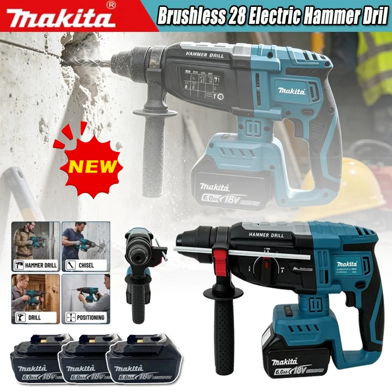 2026 Makita Brushless Cordless Rotary Hammer Drill Electric Hammer Drill Brushless Motor Power Tools Fit Makita 18v Battery
2026 Makita Brushless Cordless Rotary Hammer Drill Electric Hammer Drill Brushless Motor Power Tools Fit Makita 18v Battery