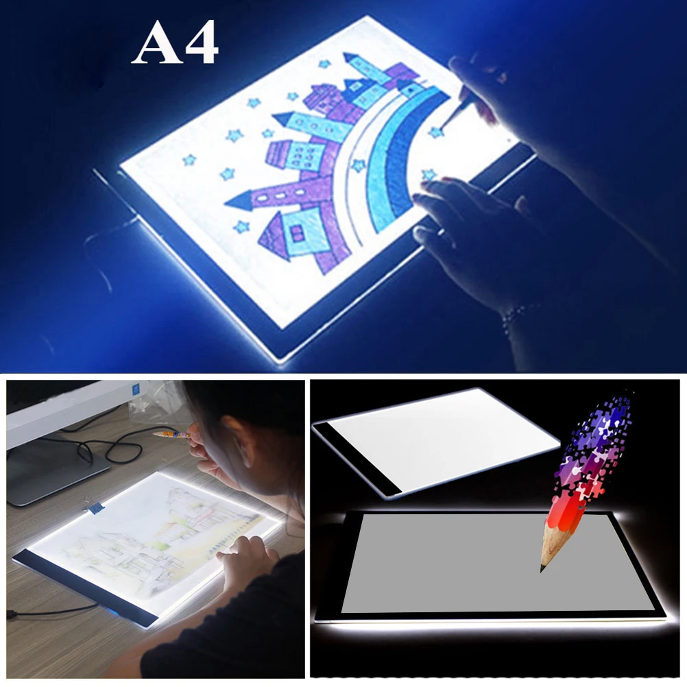 A4 led light box LED light box LED light pad art stencil board light box drawing board
A4 led light box LED light box LED light pad art stencil board light box drawing board