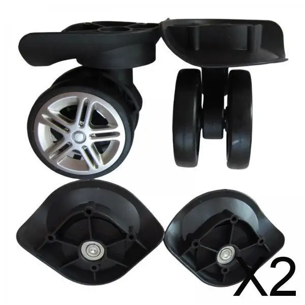 2 сменных колеса для багажа, прочные бесшумные двухрядные ролики, колесики для тележки
2 сменных колеса для багажа, прочные бесшумные двухрядные ролики, колесики для тележки