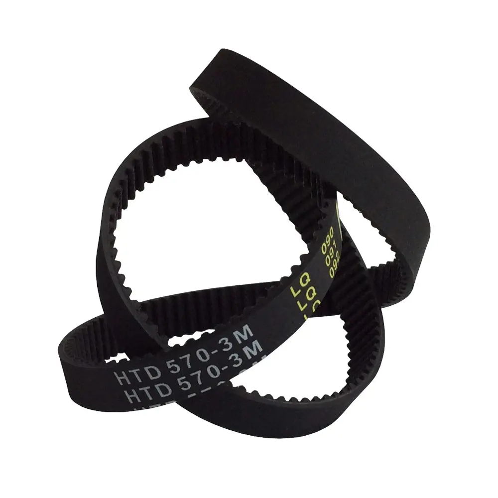 HTD 3M Synchronous Belt Length 570mm Teeth 190 Width 10mm Arc Teeth Belt 2Pcs/Pack
HTD 3M Synchronous Belt Length 570mm Teeth 190 Width 10mm Arc Teeth Belt 2Pcs/Pack