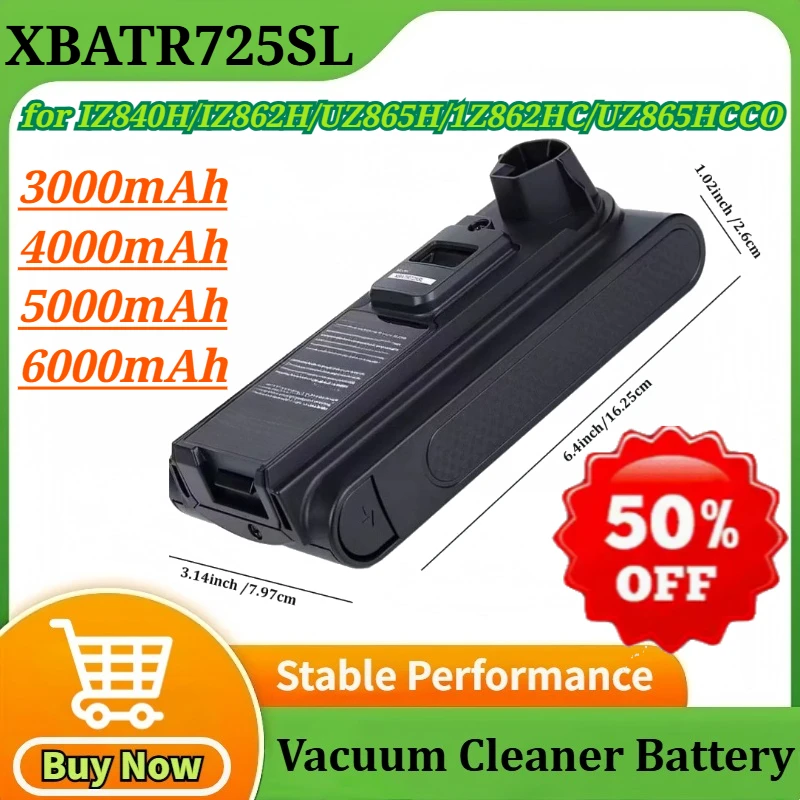 Battery Replacement for Shark XBATR725SL Compatible with IZ840H IZ862H UZ865H 1Z862HC UZ865HCCO Cordless Vacuum Cleaners
Battery Replacement for Shark XBATR725SL Compatible with IZ840H IZ862H UZ865H 1Z862HC UZ865HCCO Cordless Vacuum Cleaners