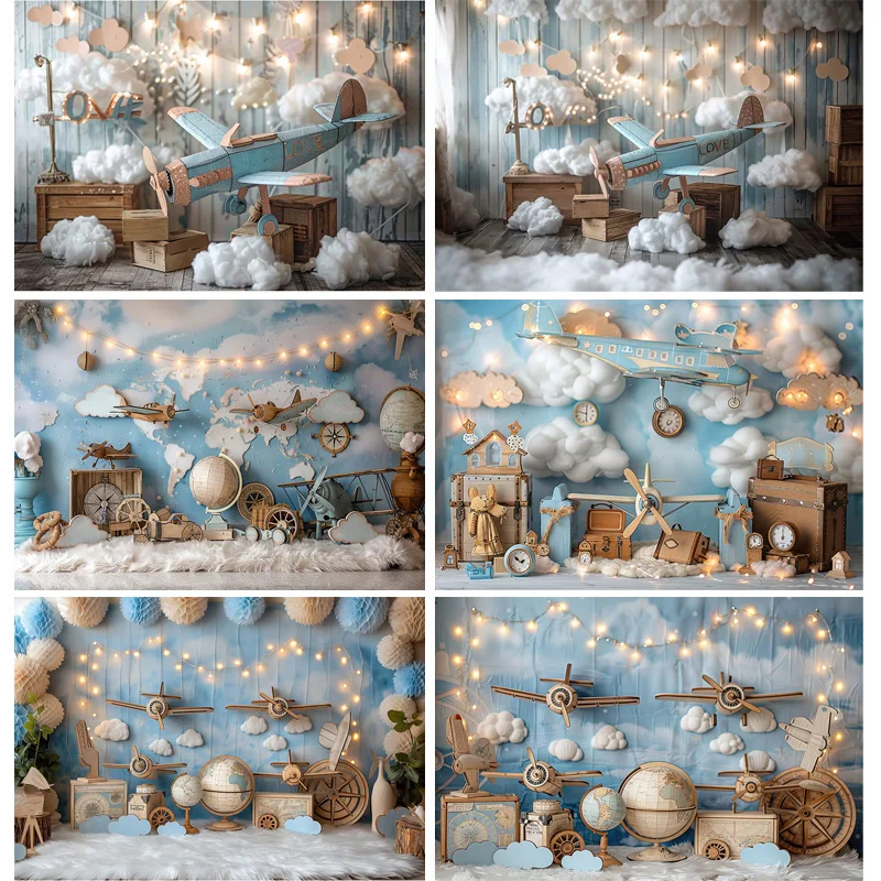 Model Airplane Nautical Retro Globe Blue Marine Photography Backdrops Props Baby Newborn Birthday Party Photo Background HD-01
Model Airplane Nautical Retro Globe Blue Marine Photography Backdrops Props Baby Newborn Birthday Party Photo Background HD-01