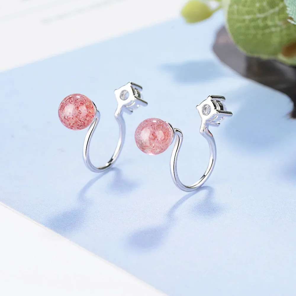 New Korean 925 Sterling Silver Strawberry Clip Earrings For Women Fashion Wedding Jewelry Pendientes Brincos
New Korean 925 Sterling Silver Strawberry Clip Earrings For Women Fashion Wedding Jewelry Pendientes Brincos