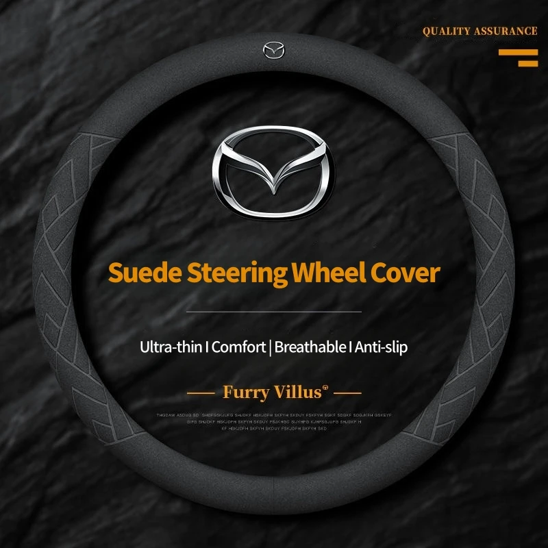 Suede Car Steering Wheel Cover Car Interior Covers for Mazda 2 3 6 CX3 CX5 CX8 CX30 CX-5 CX-30 CX-8 CX-3 CX4 MX-5 MX3 BT50 BT-50
Suede Car Steering Wheel Cover Car Interior Covers for Mazda 2 3 6 CX3 CX5 CX8 CX30 CX-5 CX-30 CX-8 CX-3 CX4 MX-5 MX3 BT50 BT-50
