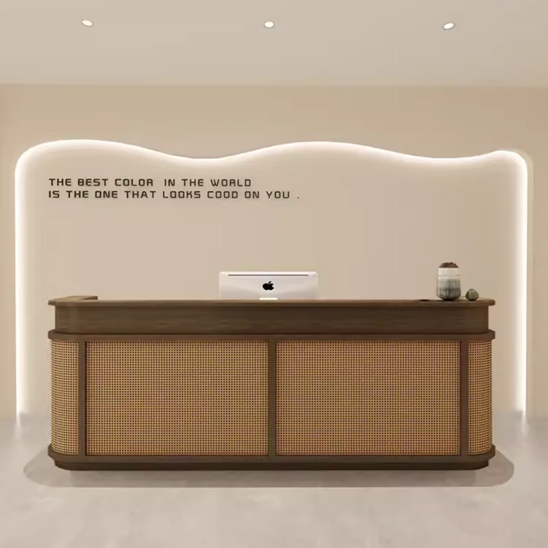 Display Luxury Reception Desk Nordic Storage Reception Desk Modern Vintage Aesthetic Mostrador Commercial Furniture
Display Luxury Reception Desk Nordic Storage Reception Desk Modern Vintage Aesthetic Mostrador Commercial Furniture