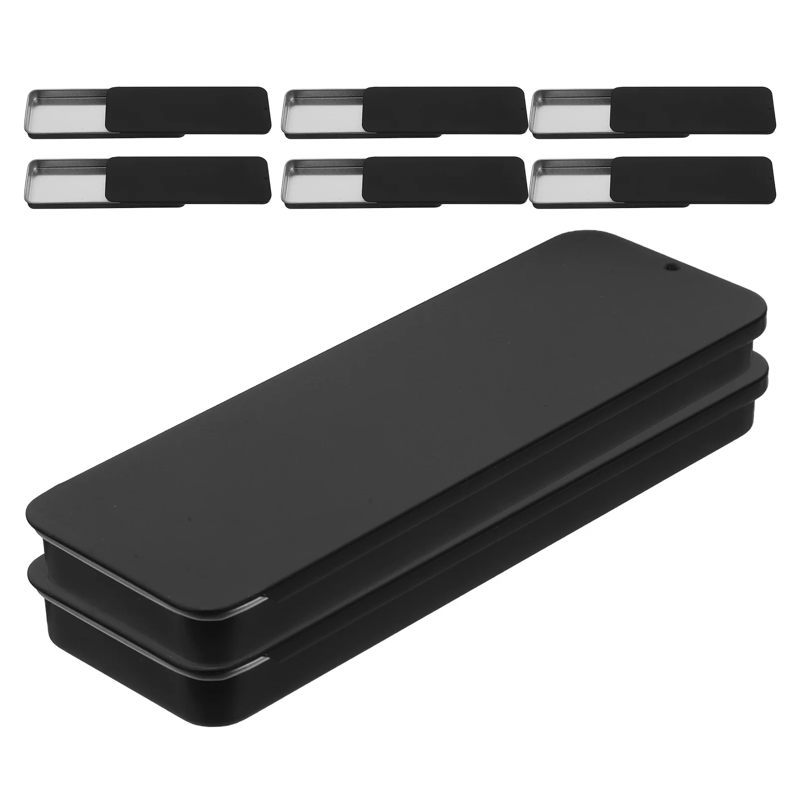 8Pcs Sliding Lid Storage Box Metal Tinplate Black Rectangular Organizer Case Portable Jewelry Craft Lip Balm Storage
8Pcs Sliding Lid Storage Box Metal Tinplate Black Rectangular Organizer Case Portable Jewelry Craft Lip Balm Storage