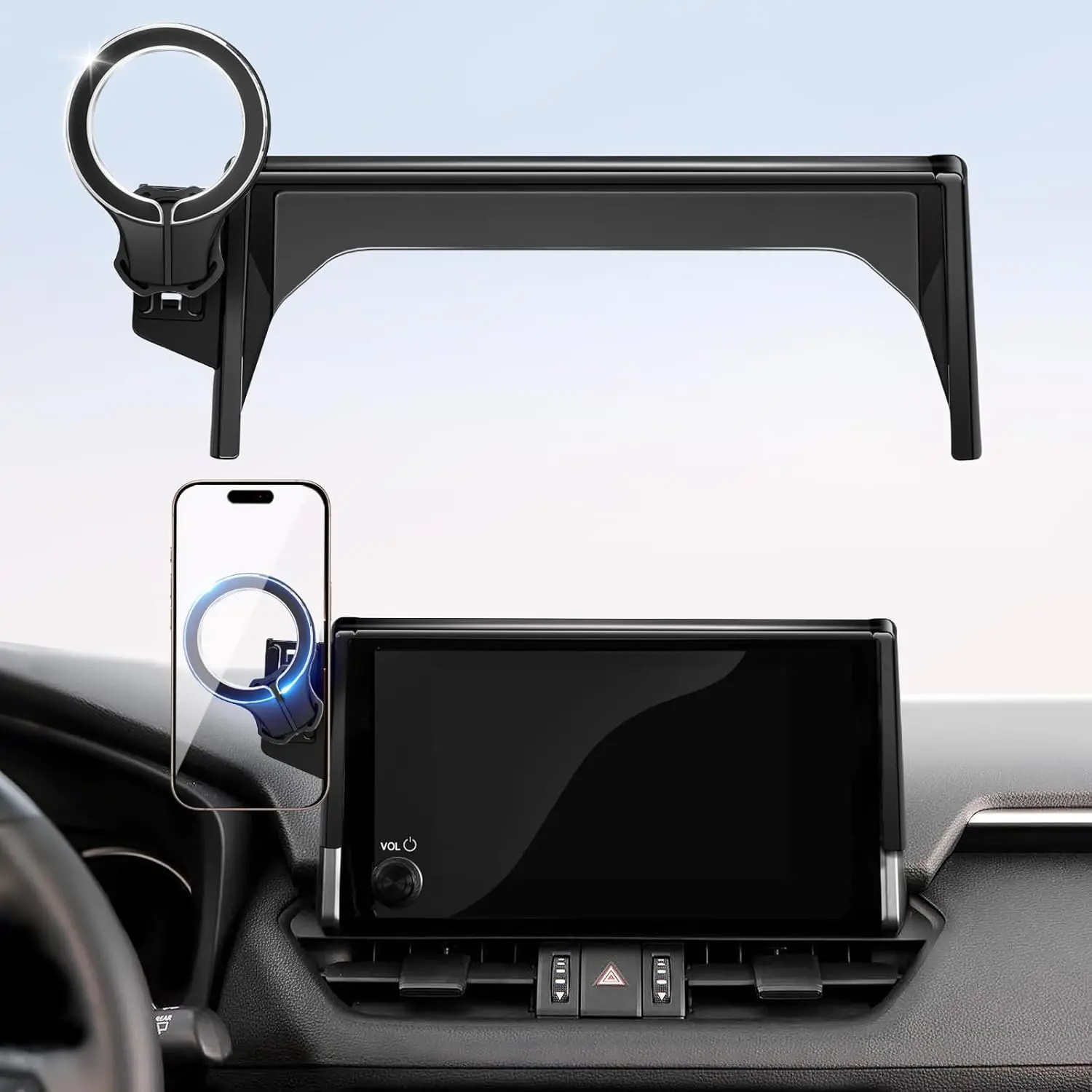 Magnetic Car Mount for iPhone Samsung - MagSafe Compatible, Strong Magnet 7/8-Inch Touch Screen Holder for RAV 4
Magnetic Car Mount for iPhone Samsung - MagSafe Compatible, Strong Magnet 7/8-Inch Touch Screen Holder for RAV 4