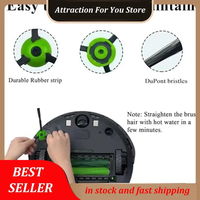 Hot Selling 40 Pack Replacement Side Brushes For Irobot Roomba I & J & E Series All Models, Edge-Sweeping Brushes Accessories
Hot Selling 40 Pack Replacement Side Brushes For Irobot Roomba I & J & E Series All Models, Edge-Sweeping Brushes Accessories