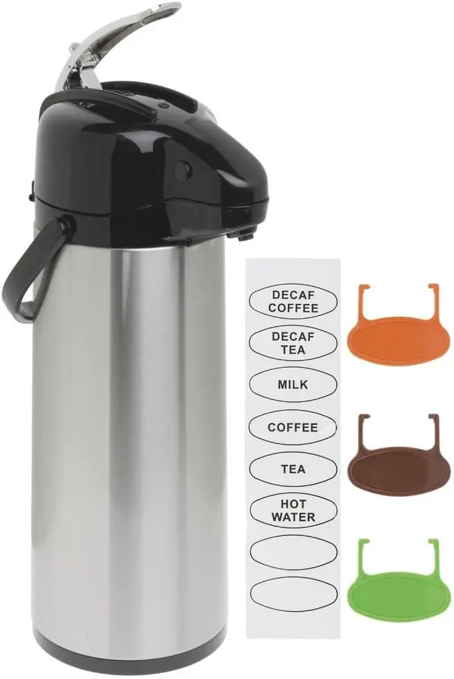 2.5L Thermal Coffee Server Stainless Steel Glass-Lined Lever Lid Air Pot
2.5L Thermal Coffee Server Stainless Steel Glass-Lined Lever Lid Air Pot