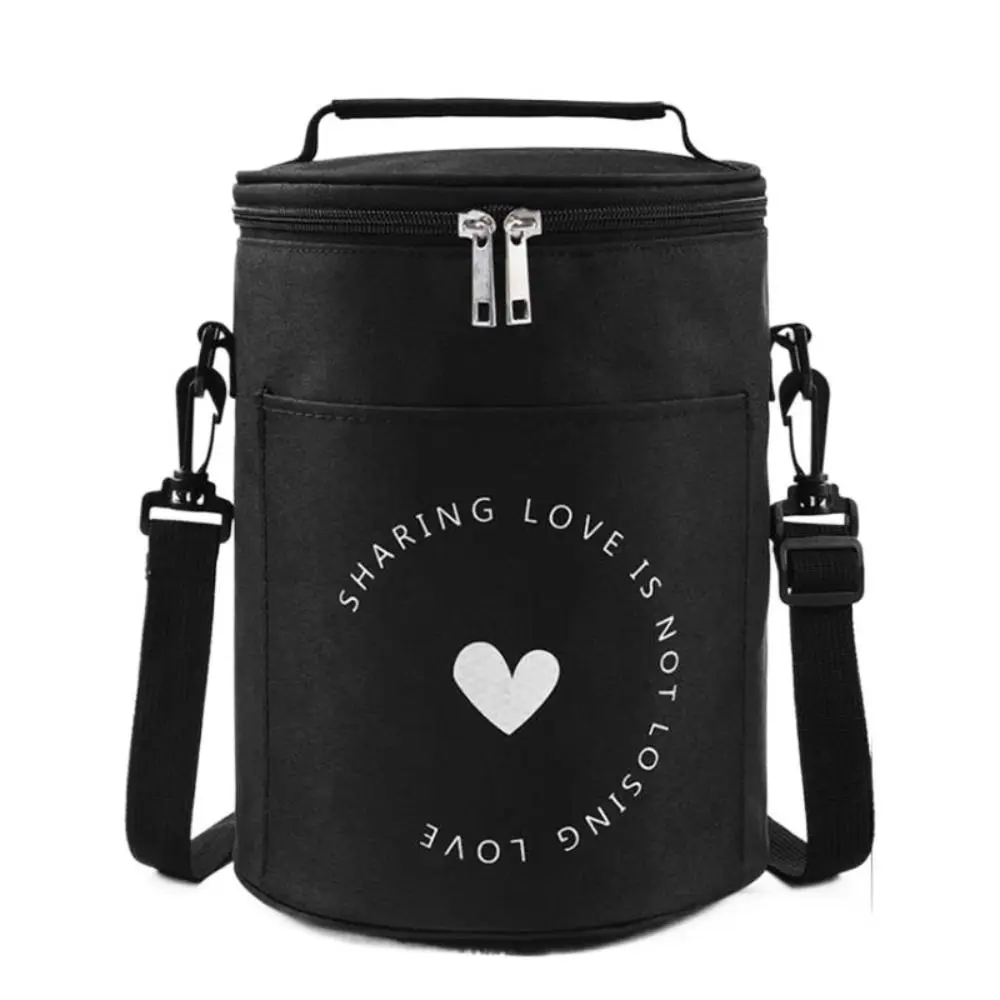 Aluminum Foil Cylinder Insulated Lunch Box Bag Large Capacity Waterproof Round Lunch Bag Thicken Oxford Thermal Bag
Aluminum Foil Cylinder Insulated Lunch Box Bag Large Capacity Waterproof Round Lunch Bag Thicken Oxford Thermal Bag