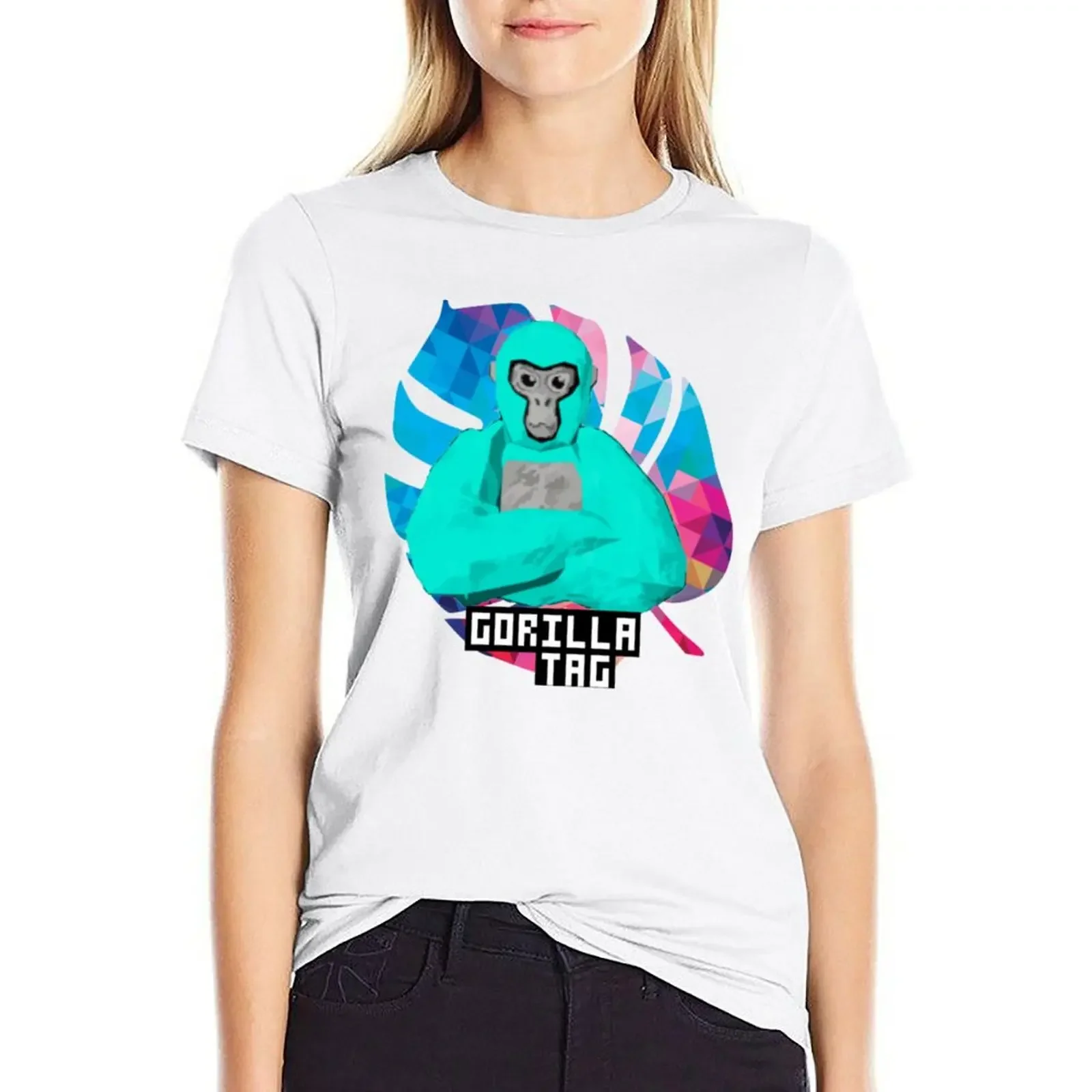 gorilla tag color leaf T-shirt tops summer top cute clothes cropped t shirts for Women
gorilla tag color leaf T-shirt tops summer top cute clothes cropped t shirts for Women