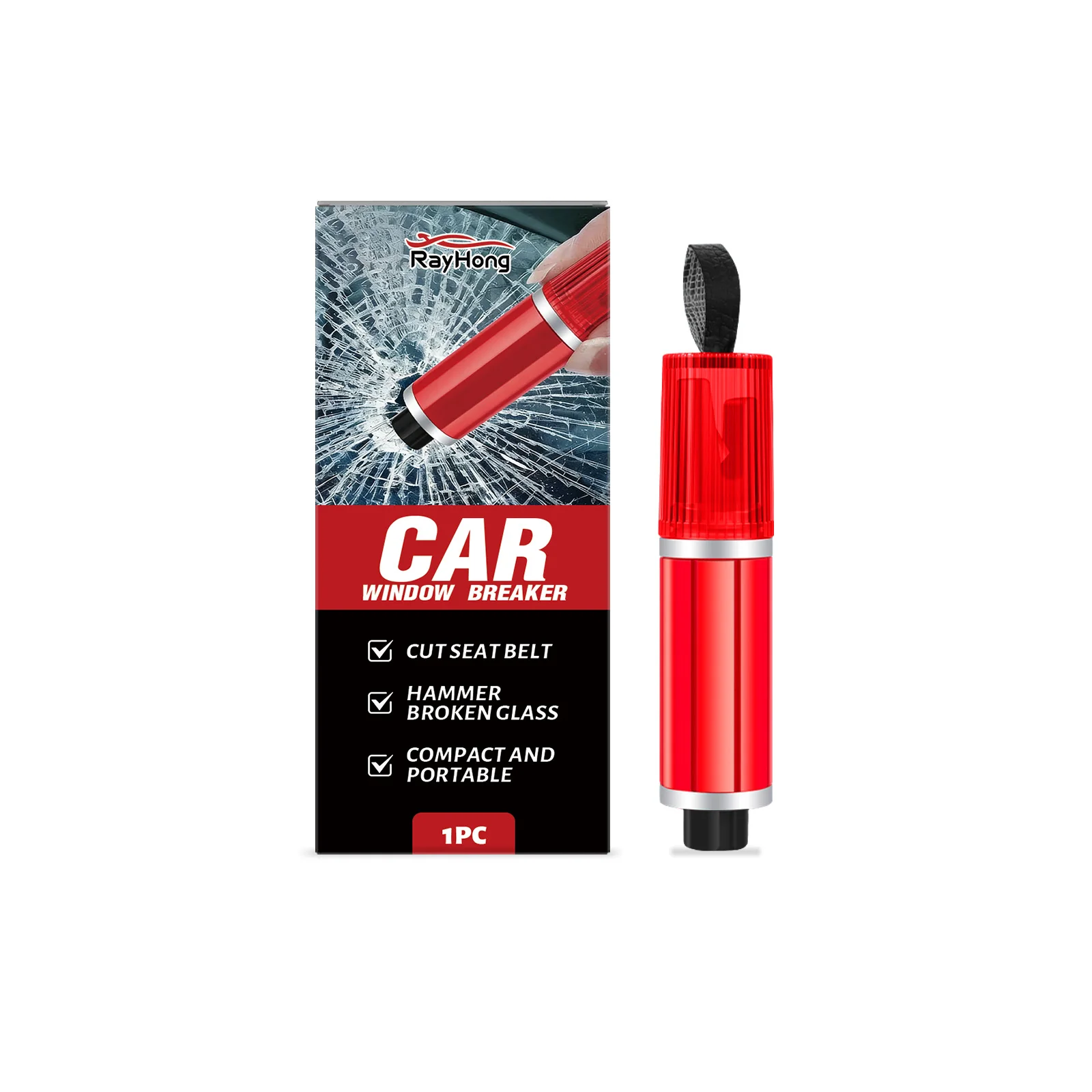 Hikmarion Car Window Breaker 2-In-1 Safety Hammer, A Multi-Functional Car Window Breaker, A Car Tool
Hikmarion Car Window Breaker 2-In-1 Safety Hammer, A Multi-Functional Car Window Breaker, A Car Tool