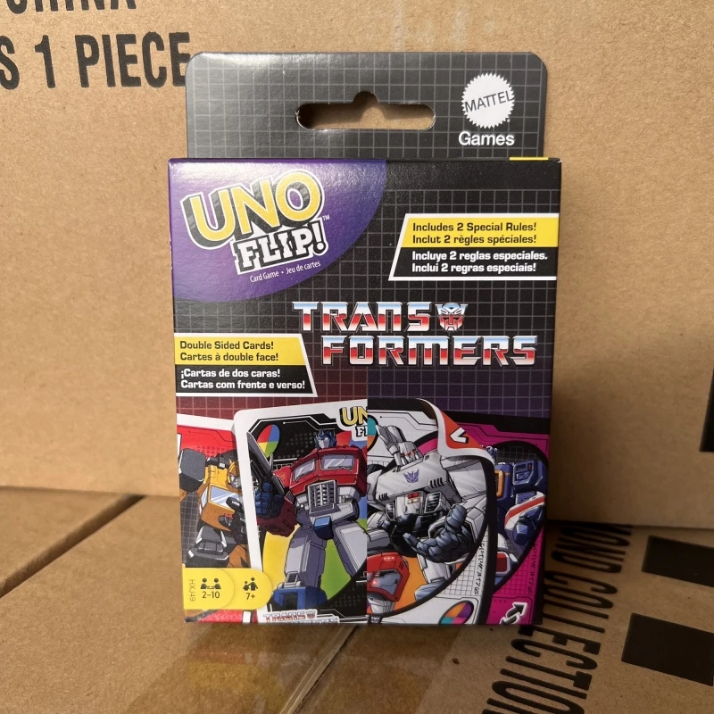 Аутентичные оригинальные карты Mattel Uno, обновленная флип-карта, двухсторонняя игра, повседневная вечеринка, настольная игра, трансформаторы, многопользовательская игра Uno
Аутентичные оригинальные карты Mattel Uno, обновленная флип-карта, двухсторонняя игра, повседневная вечеринка, настольная игра, трансформаторы, многопользовательская игра Uno
