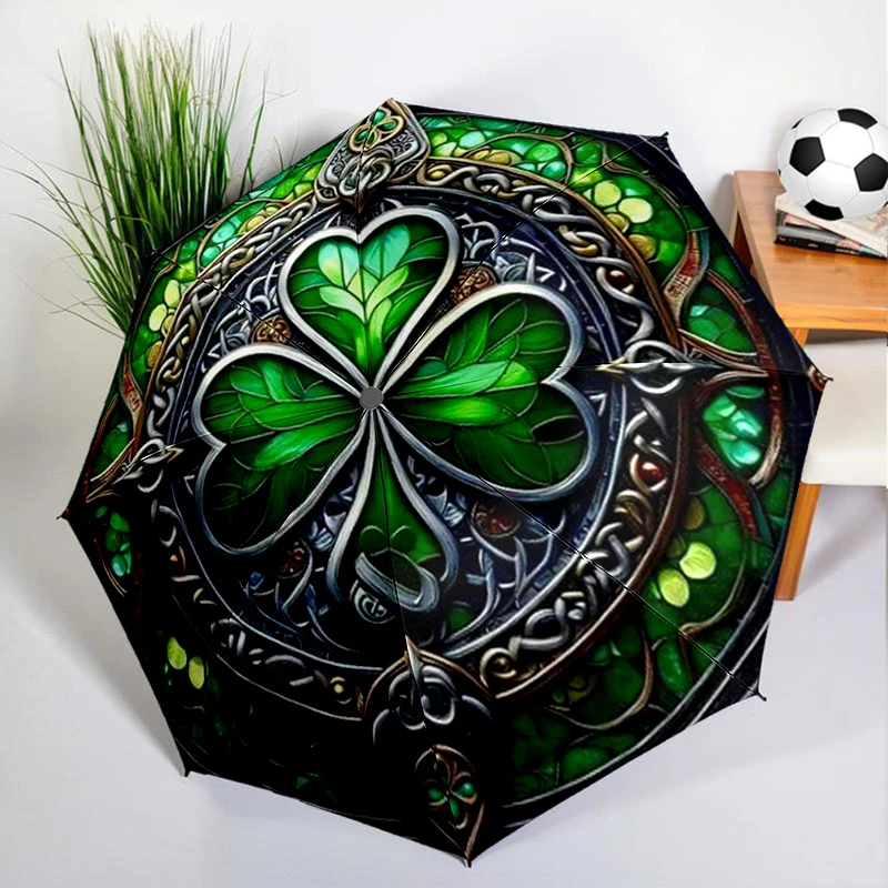 Green Four-leaf Clover Umbrella Automatic Open/close, Sturdy Iron Frame & 8-Rib Struct, Umbrella for Women & Men, Christmas Gift
Green Four-leaf Clover Umbrella Automatic Open/close, Sturdy Iron Frame & 8-Rib Struct, Umbrella for Women & Men, Christmas Gift