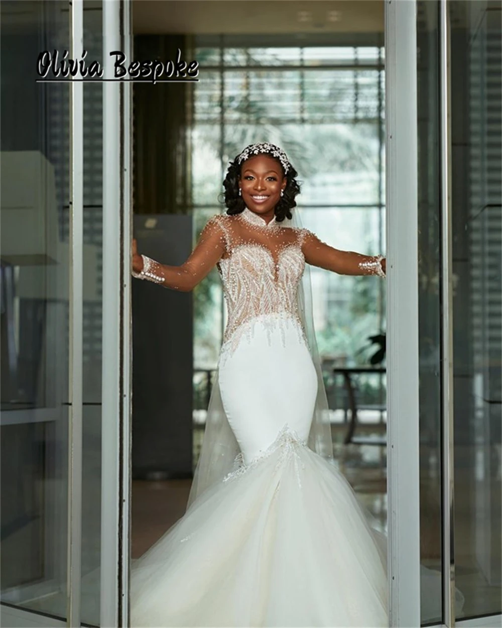 Jolly African Long Sleeves Wedding Dress 2025 Bride Beads Rhinestones High Neck Aso Ebi Engagement Gowns Mermaid Customized
Jolly African Long Sleeves Wedding Dress 2025 Bride Beads Rhinestones High Neck Aso Ebi Engagement Gowns Mermaid Customized