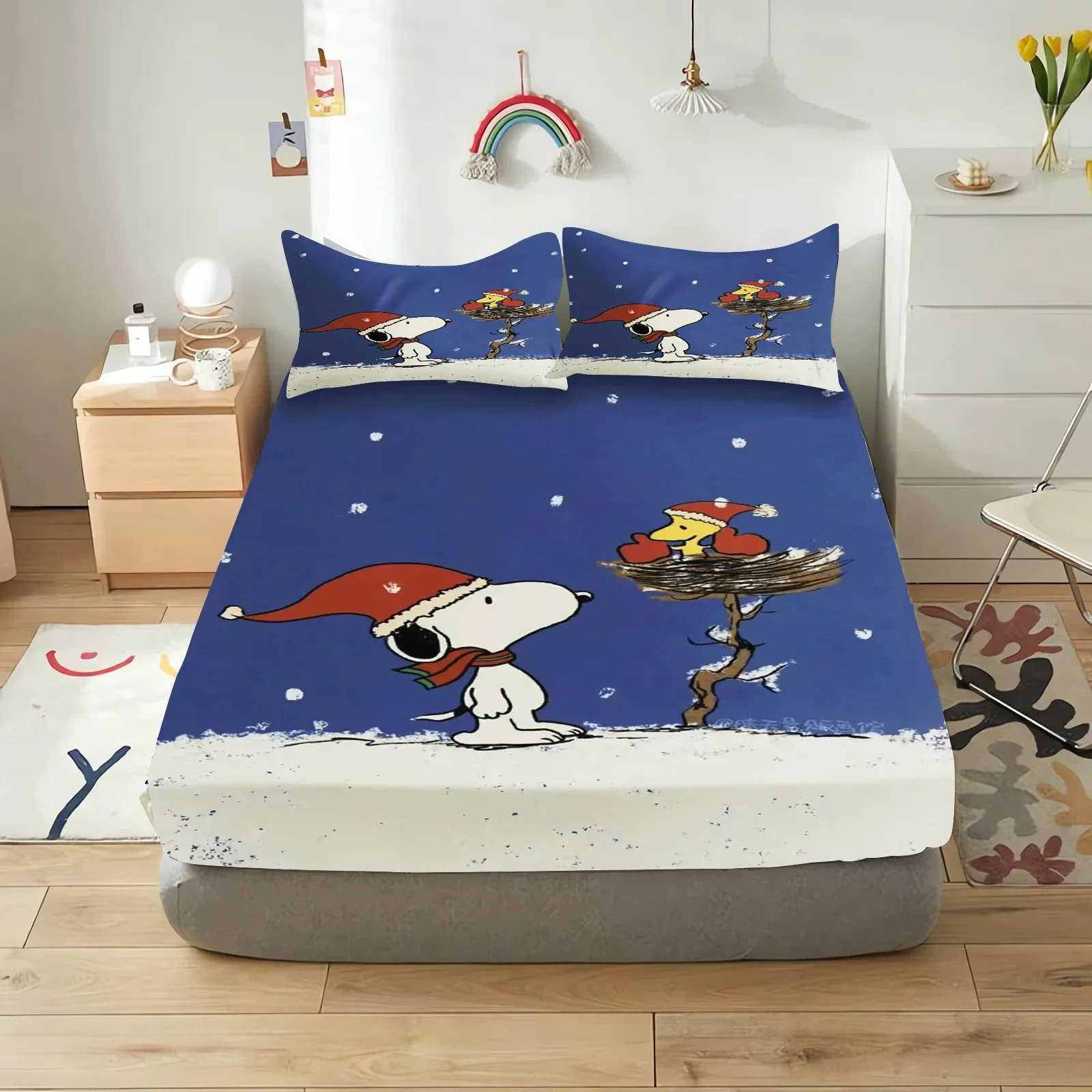 Snoopy Anime Print Bed Sheets for Kids & Adults, Home Decoration Bedding Set Bedspread with Pillowcase, Gift
Snoopy Anime Print Bed Sheets for Kids & Adults, Home Decoration Bedding Set Bedspread with Pillowcase, Gift