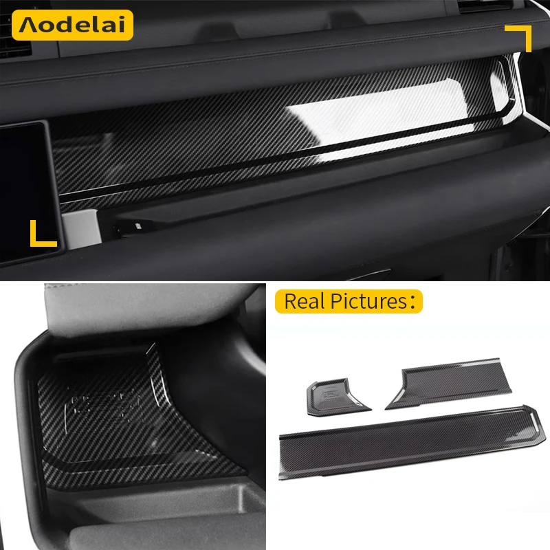 3 pieces left hand drive Car Front Dashboard Wordmark Decorative Panel For Land Rover Defender 90 110 2020-2025 Car Accessories
3 pieces left hand drive Car Front Dashboard Wordmark Decorative Panel For Land Rover Defender 90 110 2020-2025 Car Accessories