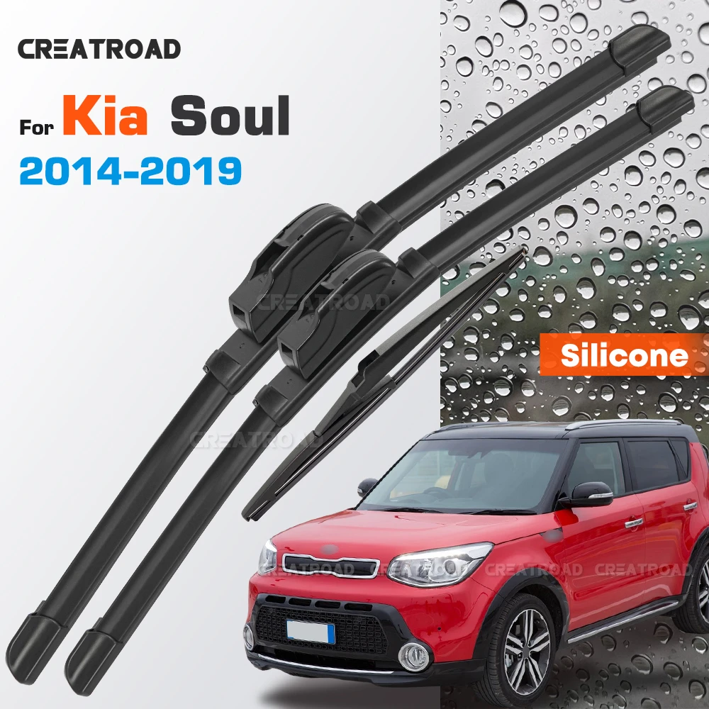 Silicone Wiper Blades Fit For Kia Soul MK2 2014 2015 2016 2017 2018 2019 Coated Car Windshield Wipers 24"+20"+11"
Silicone Wiper Blades Fit For Kia Soul MK2 2014 2015 2016 2017 2018 2019 Coated Car Windshield Wipers 24"+20"+11"