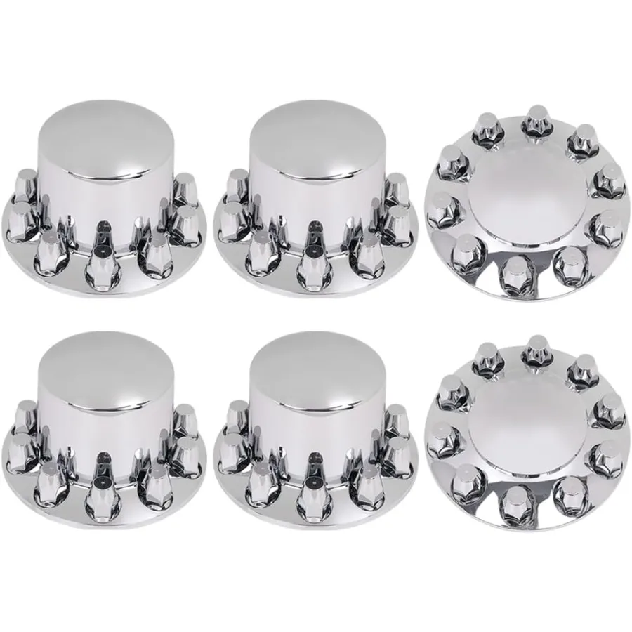 Передняя и задняя хромированная крышка ступицы, комплект колес для полугрузовика, крышка оси, угол 33 мм, совместимая с полугрузовиками с пилотом ступицы 2022,5 и 24,5 
Передняя и задняя хромированная крышка ступицы, комплект колес для полугрузовика, крышка оси, угол 33 мм, совместимая с полугрузовиками с пилотом ступицы 2022,5 и 24,5