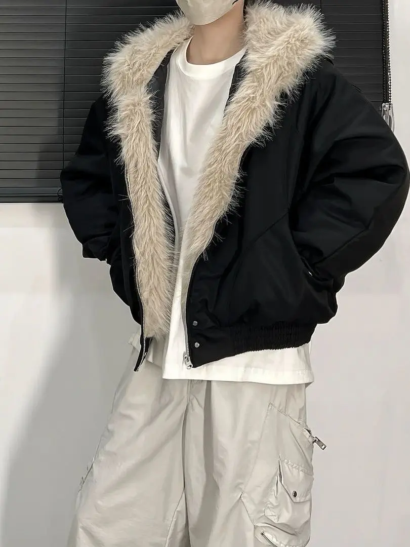 Thiened Cotton Jaet Hooded Men's American Sle Winter Coat High Street Faion High Collar Quilted Padded Coat for Teens
Thiened Cotton Jaet Hooded Men's American Sle Winter Coat High Street Faion High Collar Quilted Padded Coat for Teens