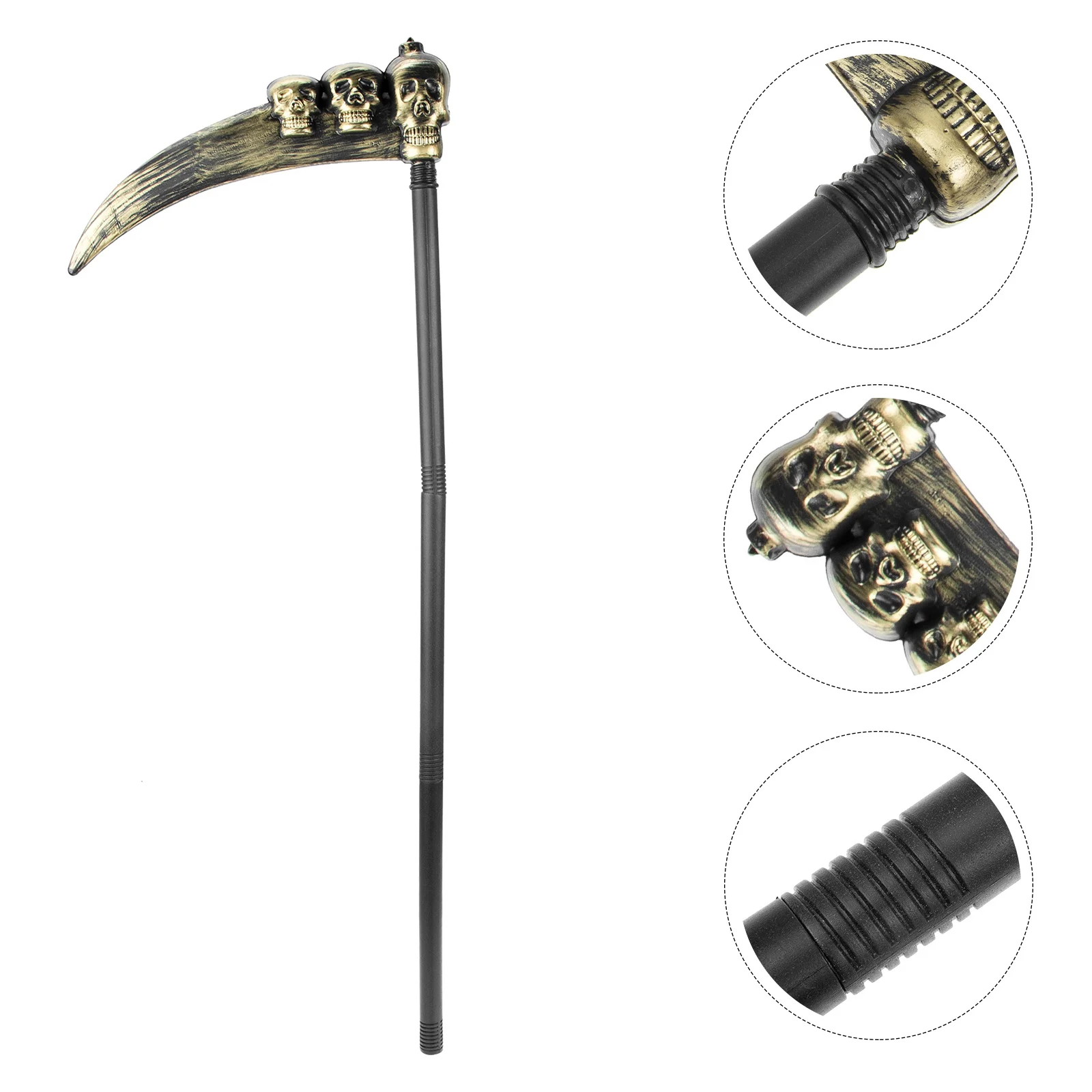 Simulation Halloween Scythe Grim Reaper Demon Costume Fake Prop Party Cosplay Make up Skull
Simulation Halloween Scythe Grim Reaper Demon Costume Fake Prop Party Cosplay Make up Skull