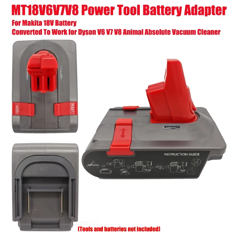 Converted To Work for Dyson V6 V7 V8 Animal Absolute Vacuum Cleaner MT18V6V7V8 Power Tool Battery Adapter For Makita 18V Battery
Converted To Work for Dyson V6 V7 V8 Animal Absolute Vacuum Cleaner MT18V6V7V8 Power Tool Battery Adapter For Makita 18V Battery