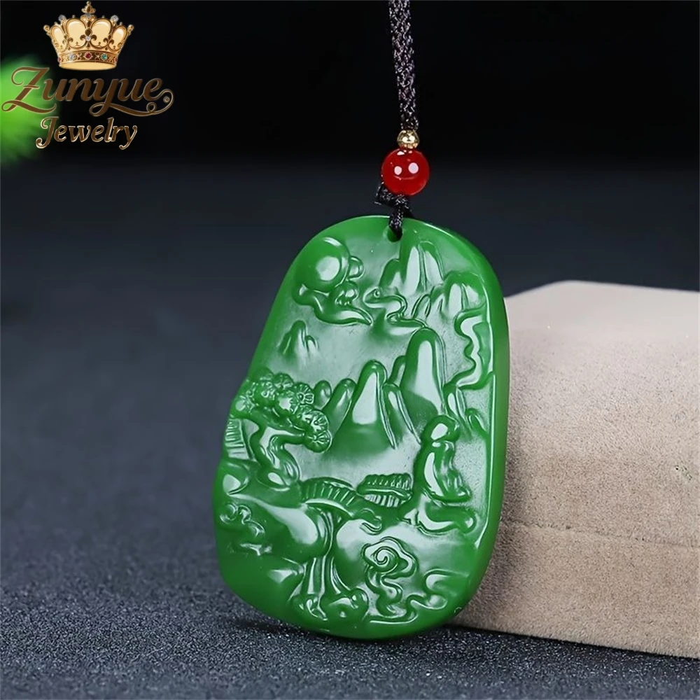 High-End Hetian Jade Beautiful Landscape Pendant Luxury Quality Jewelry Fashion Jewelry Exquisite Elegant Charms Popular Gift
High-End Hetian Jade Beautiful Landscape Pendant Luxury Quality Jewelry Fashion Jewelry Exquisite Elegant Charms Popular Gift