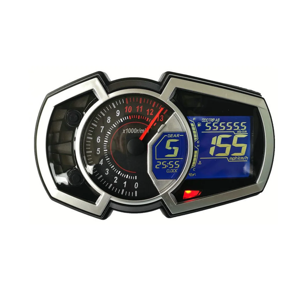 Factory Price 12V Motorcycle LCD Instrument Panel for Speed Rotational Speed Water Temperature Is Suitable for Ninja 650
Factory Price 12V Motorcycle LCD Instrument Panel for Speed Rotational Speed Water Temperature Is Suitable for Ninja 650