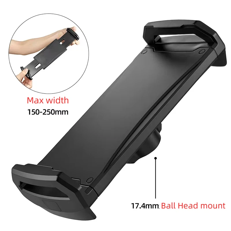 Пластиковый зажим для мобильного телефона, регулируемая ширина для держателя планшетного ПК 5-12,9 дюйма, зажим для крепления слота с шаровой головкой 17,4 мм, поддержка зажима
Пластиковый зажим для мобильного телефона, регулируемая ширина для держателя планшетного ПК 5-12,9 дюйма, зажим для крепления слота с шаровой головкой 17,4 мм, поддержка зажима
