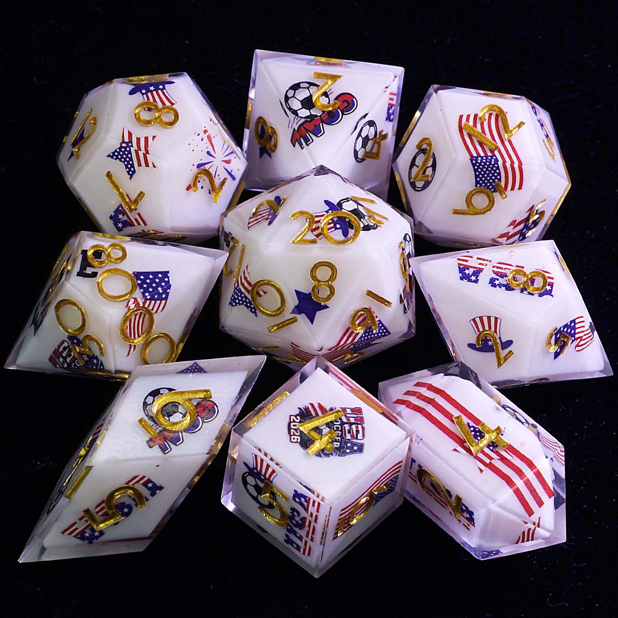 9 Football Sets of D and D Dice Soccer United States
9 Football Sets of D and D Dice Soccer United States
