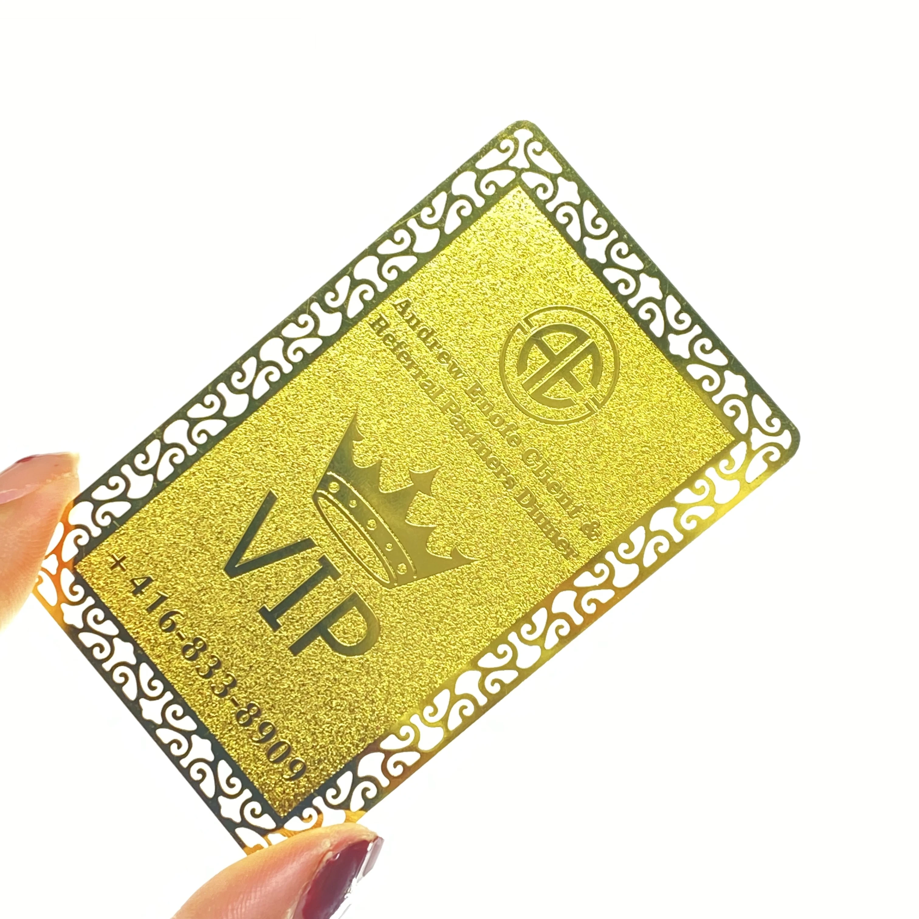 2025 High End Premium Quality Souvenir Advertising Use Gold Metal VIP Business Card with Tailored Crafting Process
2025 High End Premium Quality Souvenir Advertising Use Gold Metal VIP Business Card with Tailored Crafting Process