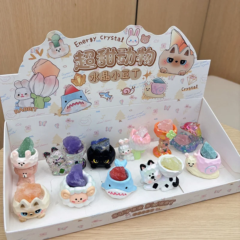 Cute Super Sweet Animal Crystal Small Bean Cubes Energy Crystal Series Blind Box Car Ornament Toy Mystery Box Surprise Fun Gifts
Cute Super Sweet Animal Crystal Small Bean Cubes Energy Crystal Series Blind Box Car Ornament Toy Mystery Box Surprise Fun Gifts