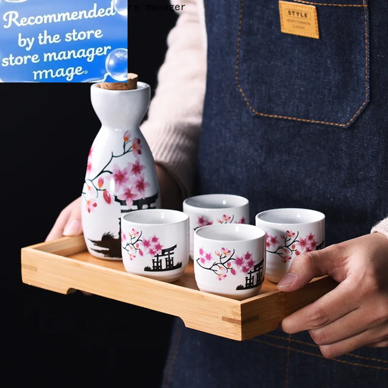 Sakura Pattern Japanese Sake Sets Wine Bottle Cups Sets for Bar Ceramic Drinkware Tea Set Cup Kungfu Tea Set Tea Pot Set
Sakura Pattern Japanese Sake Sets Wine Bottle Cups Sets for Bar Ceramic Drinkware Tea Set Cup Kungfu Tea Set Tea Pot Set
