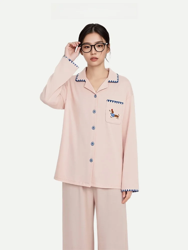 PinkBread Pure Cotton Long Sleeve Sleepwear Women's Home Clothes Spring Autumn Comfortable Skin-friendly Durable Outfit
PinkBread Pure Cotton Long Sleeve Sleepwear Women's Home Clothes Spring Autumn Comfortable Skin-friendly Durable Outfit