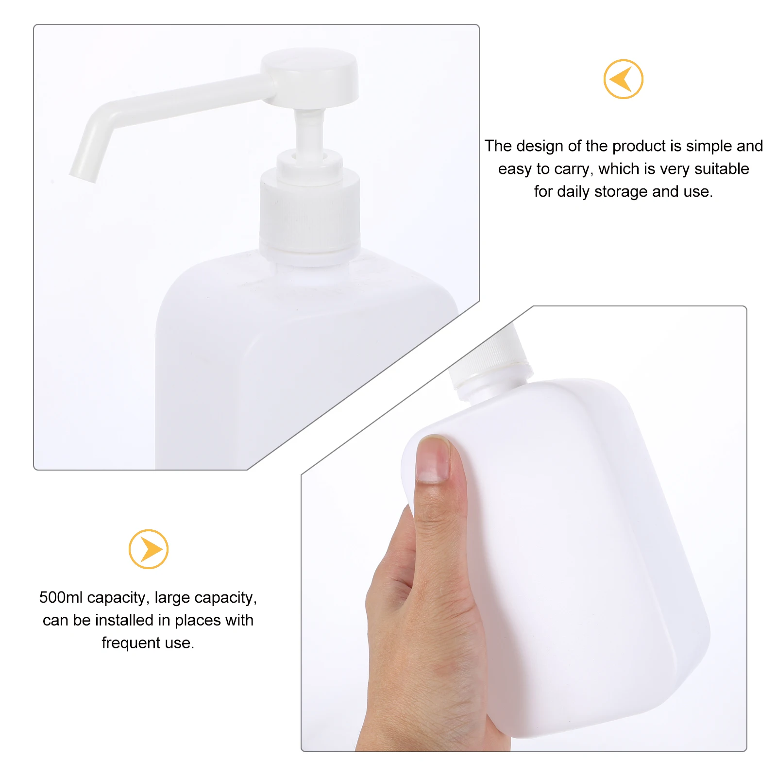 6Pcs Empty Hand Dispenser Bottles 500Ml Leak Proof Pump Spray Bottles Portable Refillable Foam for Daily Use
6Pcs Empty Hand Dispenser Bottles 500Ml Leak Proof Pump Spray Bottles Portable Refillable Foam for Daily Use