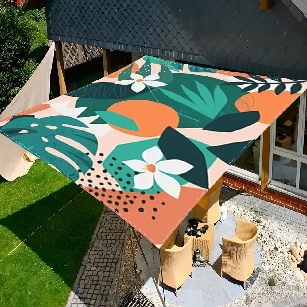 Tropical Leaf Digital Printed Polyester Sunshade, Waterproof & Sun Protection Portable Canopy For Camping, Fishing & RV A5P1
Tropical Leaf Digital Printed Polyester Sunshade, Waterproof & Sun Protection Portable Canopy For Camping, Fishing & RV A5P1