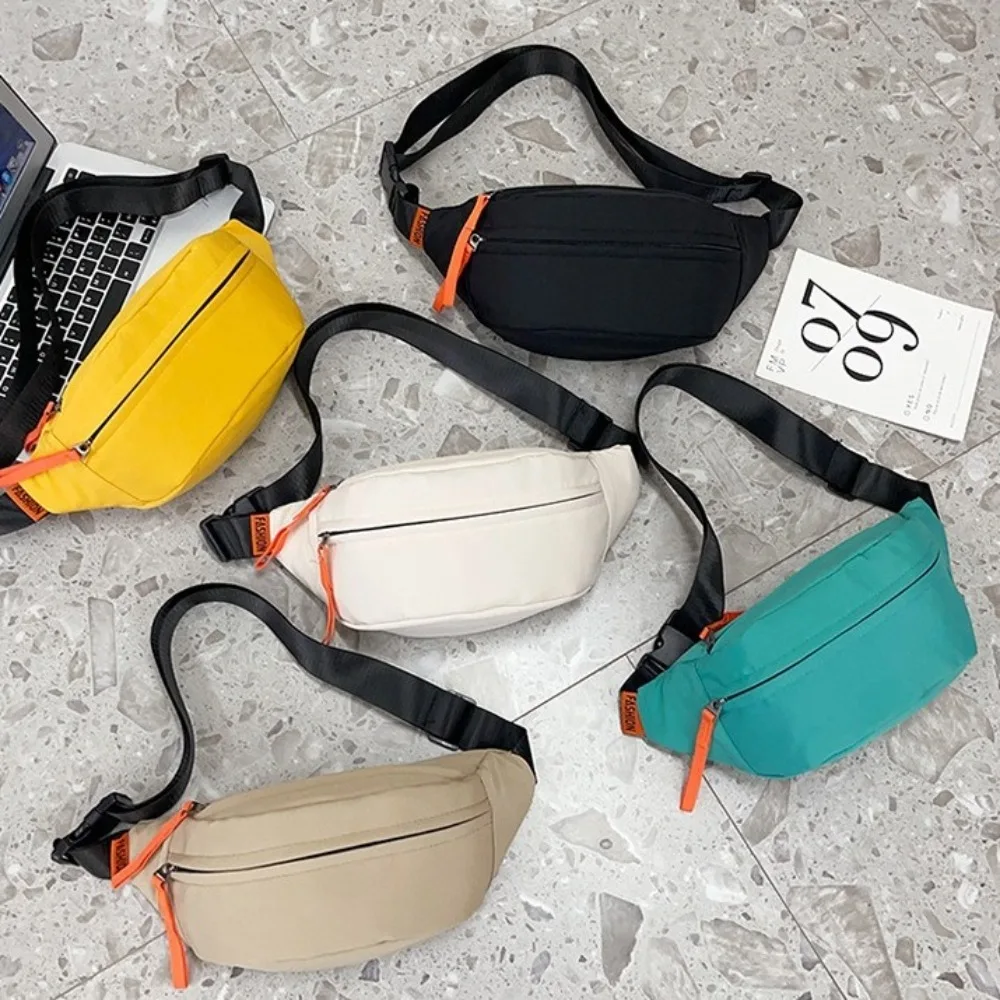 Solid Color Nylon Waist Bag Adjustable Shoulder Strap Multi-pocket Men Chest Bag Large Capacity Fanny Pack Diagonal Shoulder Bag
Solid Color Nylon Waist Bag Adjustable Shoulder Strap Multi-pocket Men Chest Bag Large Capacity Fanny Pack Diagonal Shoulder Bag