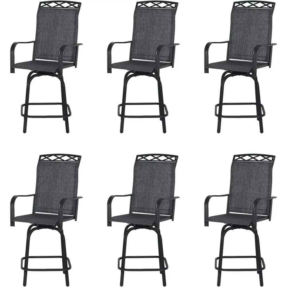 Outdoor Swivel Bar Stools Set o 6, 26.6" Seat Height Patio Bar Chairs, Counter Height Outdoor Chairs with Cooling abric or Garde
Outdoor Swivel Bar Stools Set o 6, 26.6" Seat Height Patio Bar Chairs, Counter Height Outdoor Chairs with Cooling abric or Garde
