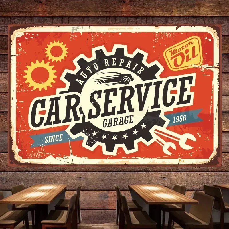 CAR SERVICE Vintage Poster Wall Decor Banner Flag Mural Wall Painting For Auto Sales Center GARAGE Auto Repair Shop Gas Station
CAR SERVICE Vintage Poster Wall Decor Banner Flag Mural Wall Painting For Auto Sales Center GARAGE Auto Repair Shop Gas Station