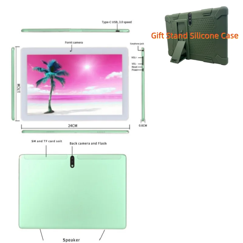 Android 9.0 Phone Call Tablets For Kids 10.1 Inch 2GB RAM 32GB ROM Free Gift Silicone Case MTK6737 Quad-Core 1280 x 800 IPS
Android 9.0 Phone Call Tablets For Kids 10.1 Inch 2GB RAM 32GB ROM Free Gift Silicone Case MTK6737 Quad-Core 1280 x 800 IPS