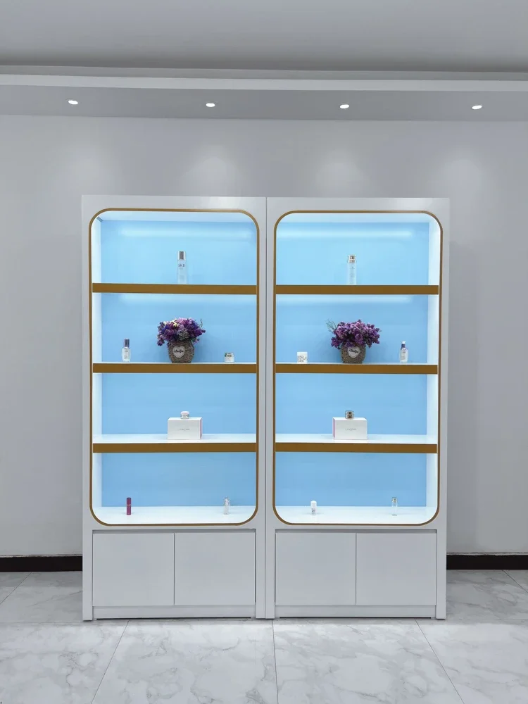 Paint Cosmetics Display Cabinet Simple Beauty Salon Skin Care Products Display Cabinet Shopping Mall Nail Salon binet Customizat
Paint Cosmetics Display Cabinet Simple Beauty Salon Skin Care Products Display Cabinet Shopping Mall Nail Salon binet Customizat