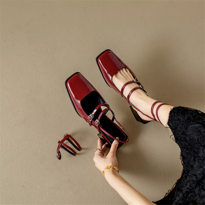 2023 Summer Sandals Square Toe Sandals for Women Handmade Women Sandals Chunky Heels Ladies Shoes Cover Toe High Heels Sandals
2023 Summer Sandals Square Toe Sandals for Women Handmade Women Sandals Chunky Heels Ladies Shoes Cover Toe High Heels Sandals