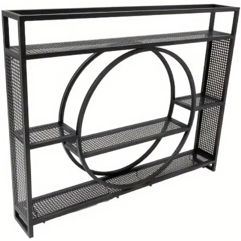 Modern Vintage Luxury Wine Rack Easy to Assemble Black Iron Round Bottle Rack with Dining Chair Glass Rack
Modern Vintage Luxury Wine Rack Easy to Assemble Black Iron Round Bottle Rack with Dining Chair Glass Rack