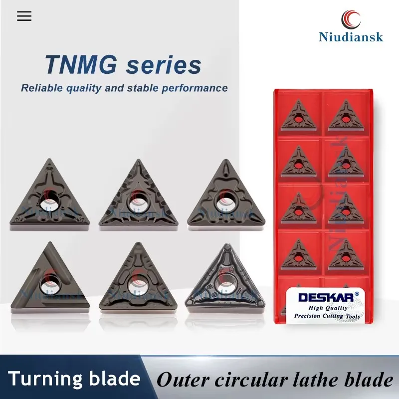 Токарные пластины серии DESKAR TNMG TNMG160404/08/12R-S L-S LF9118 для станков с ЧПУ, треугольные, для наружной обработки
Токарные пластины серии DESKAR TNMG TNMG160404/08/12R-S L-S LF9118 для станков с ЧПУ, треугольные, для наружной обработки