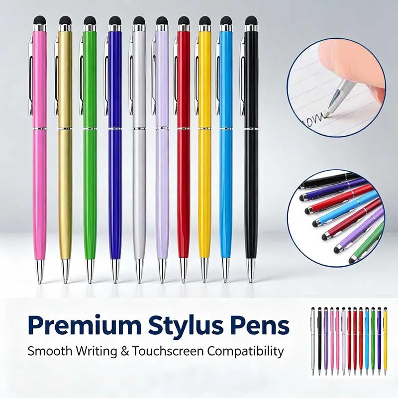 5-12pcs Universal 2-in-1 Capacitive Stylus Pen Fine Tip Ballpoint Pen for Tablet Smartphone Touch Screen
5-12pcs Universal 2-in-1 Capacitive Stylus Pen Fine Tip Ballpoint Pen for Tablet Smartphone Touch Screen