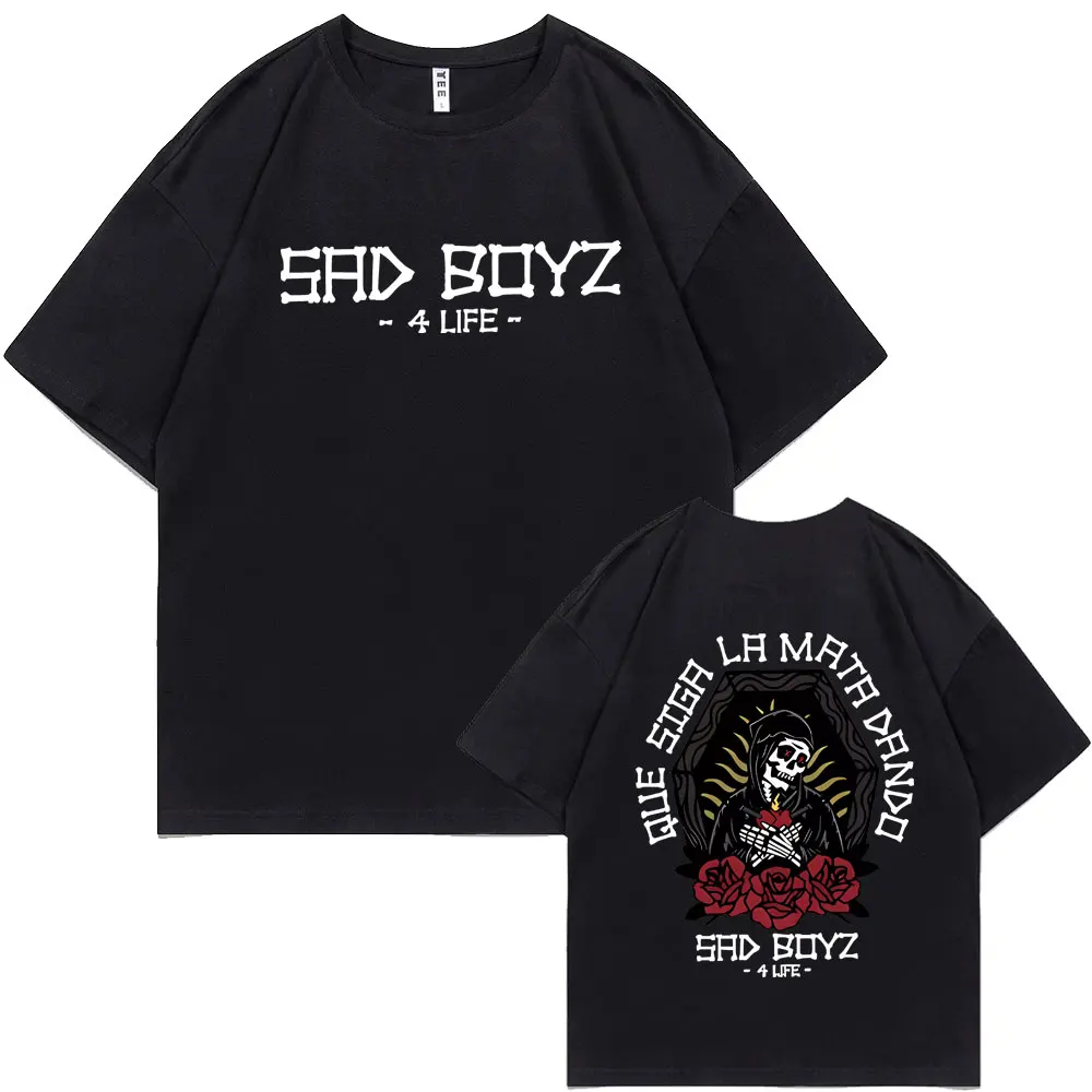 Singer Junior H Sad Boyz 4 Life Skeleton Graphic T-shirt Men Women Clothes Casual Oversized Tshirt Male Fashion Hip Hop T Shirts
Singer Junior H Sad Boyz 4 Life Skeleton Graphic T-shirt Men Women Clothes Casual Oversized Tshirt Male Fashion Hip Hop T Shirts