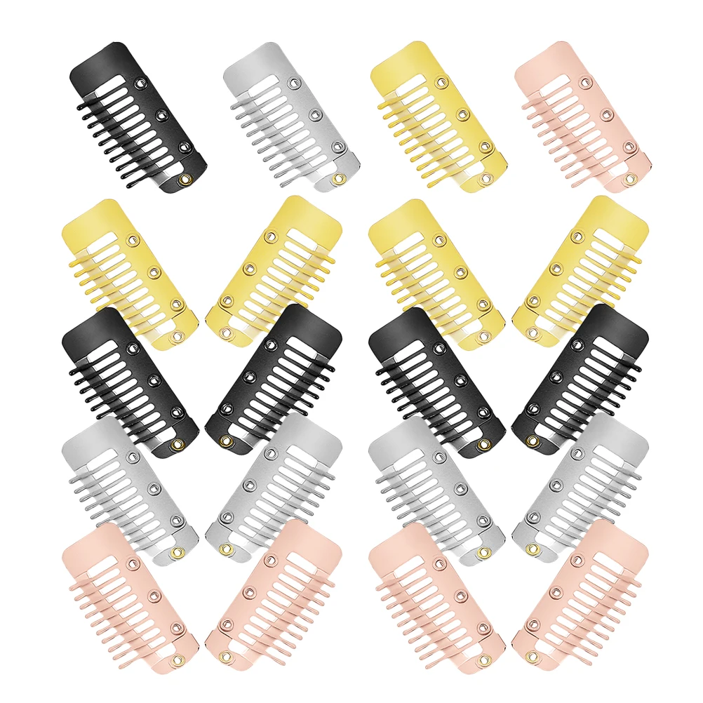 20pcs Clips Metal Hair Extension Clip For Wigs Fixing Secure Comb Teeth Design Durable Hairpins Women Hair Styling Tools
20pcs Clips Metal Hair Extension Clip For Wigs Fixing Secure Comb Teeth Design Durable Hairpins Women Hair Styling Tools