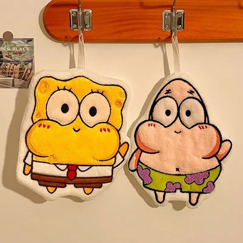 Cute SpongeBob Hanging Hand Towel Kawaii Absorbent Kitchen Towel Soft Thick Plush Drying Cloth Cartoon Hand Towel for Bathroom
Cute SpongeBob Hanging Hand Towel Kawaii Absorbent Kitchen Towel Soft Thick Plush Drying Cloth Cartoon Hand Towel for Bathroom