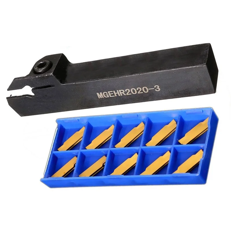 10pcs MGEHR2020-3 Tool Holder MGMN300 Inserts Replaces Set Lathe Grooving Parting Cutter Accessories High Quality
10pcs MGEHR2020-3 Tool Holder MGMN300 Inserts Replaces Set Lathe Grooving Parting Cutter Accessories High Quality