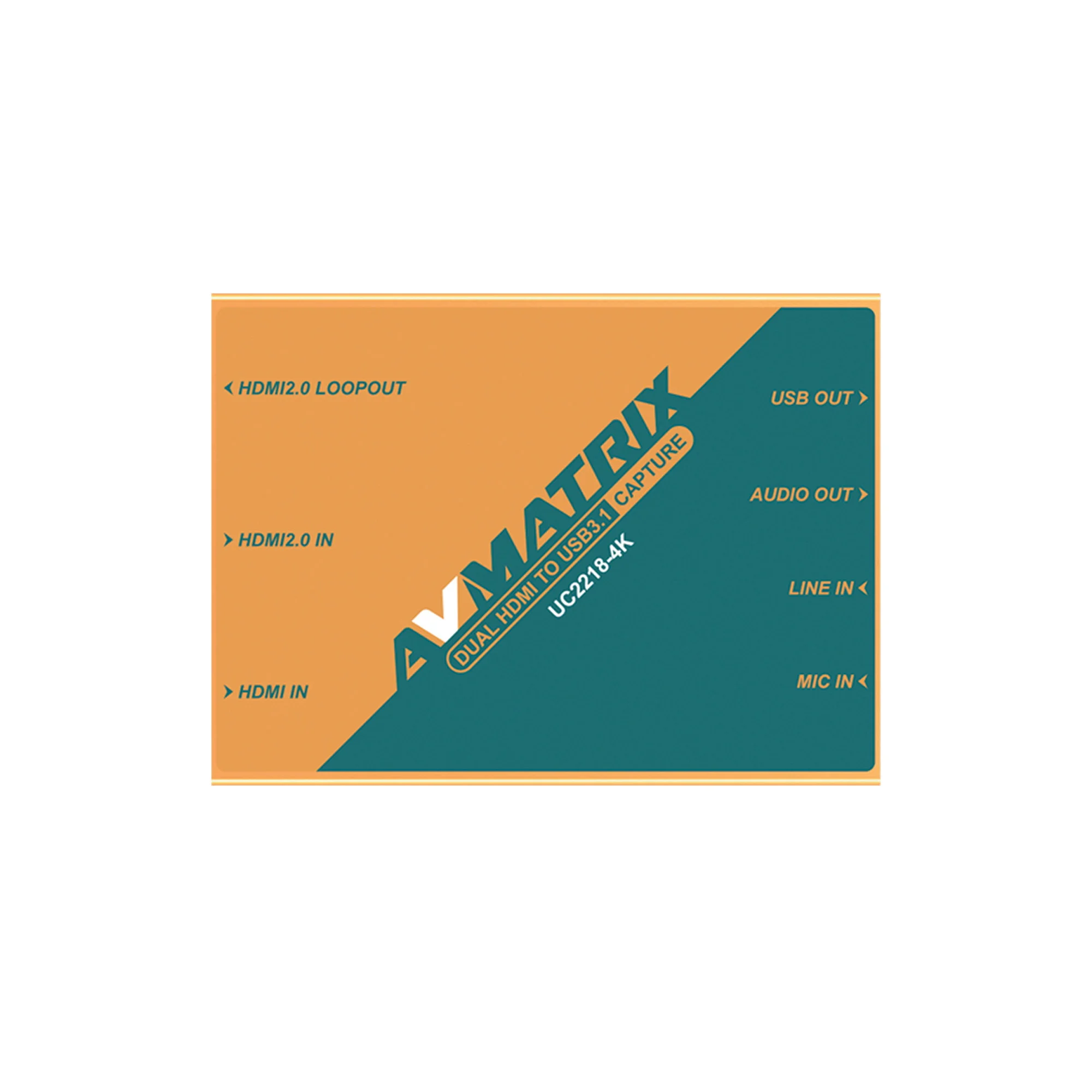 Avmatrix UC2218-4K for to USB Video Capture Card with Type C Output Interface High Performance 4K Supports Windows/Linux/MacOS
Avmatrix UC2218-4K for to USB Video Capture Card with Type C Output Interface High Performance 4K Supports Windows/Linux/MacOS